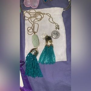 Turquoise Kendra Scott set fringe